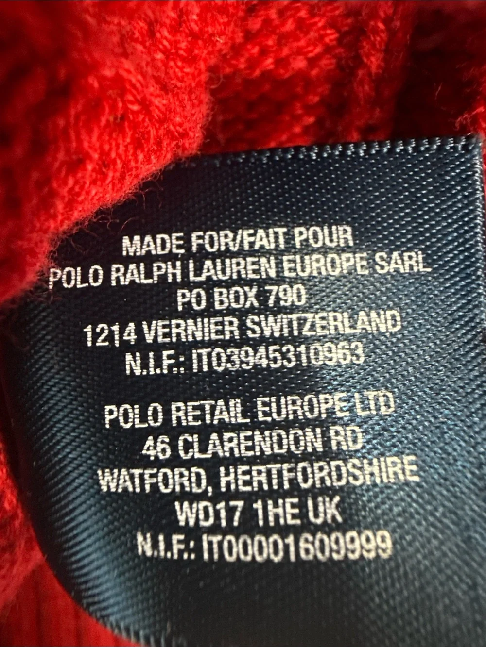 Ralph Lauren cable vest knit